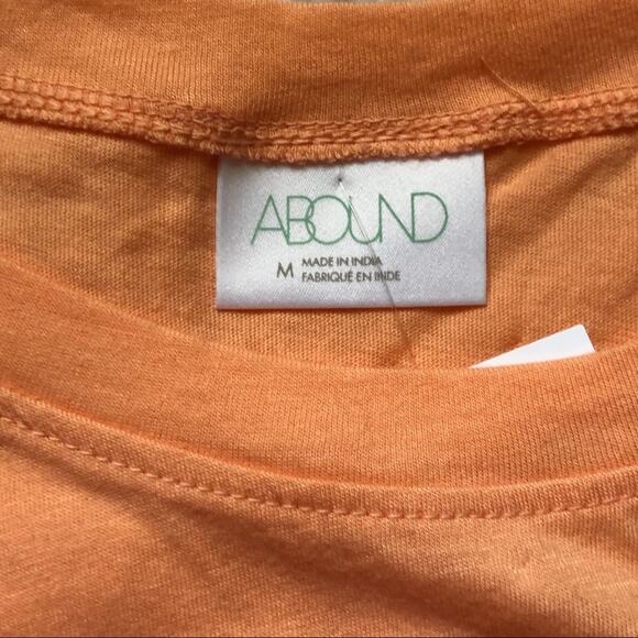 ABOUND • Peach Flutter Sleeve Semi-Crop Tee Blouse - Picture 4 of 6